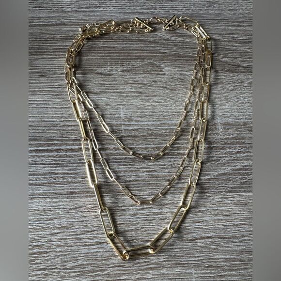 Elegant Gold Chain Necklace A1241 - Picture 3 of 5